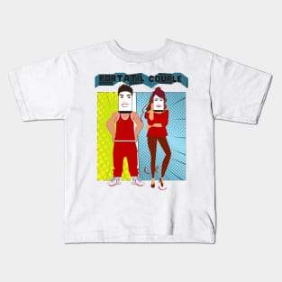 Portatil Couple Portatil Collection gift for wife husband gift Kids T-Shirt